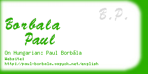 borbala paul business card